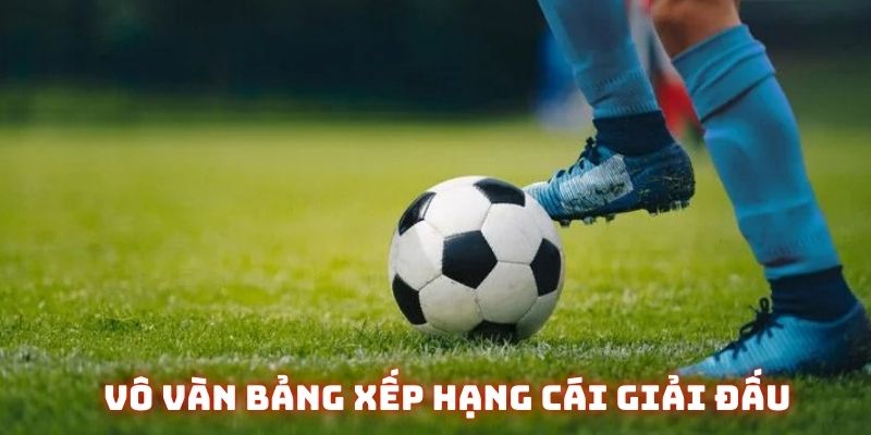 Vô vàn các BXH giải đấu có mặt tại nền tảng